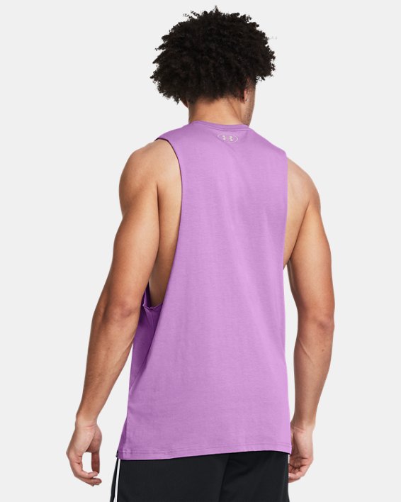Camiseta sin mangas Project Rock Balance para hombre, Purple, pdpMainDesktop image number 1
